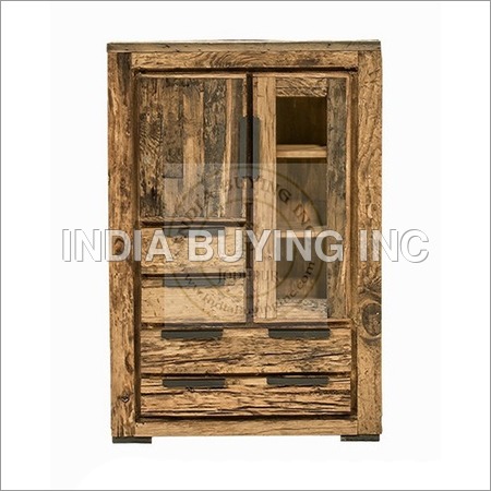 Railway Sleeper Wood Almirah Railway Sleeper Wood Almirah