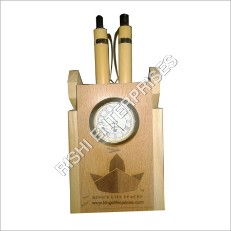 Promotional Wooden Two Pen Holder Promotional Wooden Two Pen Holder