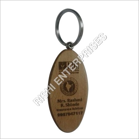 Ovel Design Wooden Keychain Ovel Design Wooden Keychain