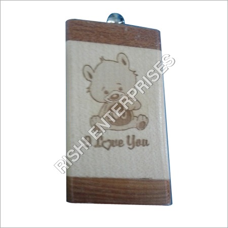 Rectangle Design Wooden Keychain Rectangle Design Wooden Keychain