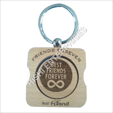 Revolving Design Wooden Keychain Revolving Design Wooden Keychain
