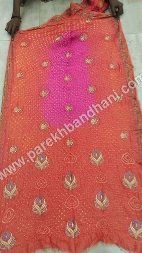 Gadwal Cotton Bandhani Saree Gadwal Cotton Bandhani Saree