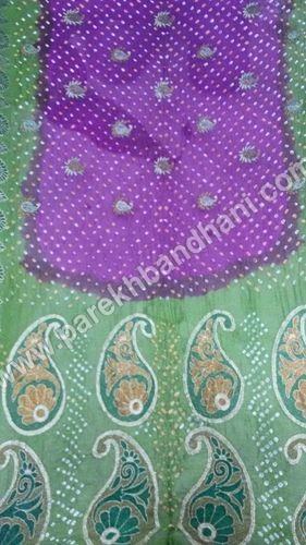 Jacquard Bandhani Work Jacquard Bandhani Work