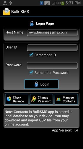 Bulk SMS Android App Bulk SMS Android App