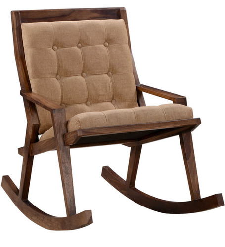 Wooden Rocking Chair In Provincial Teak Finish Wooden Rocking Chair In Provincial Teak Finish