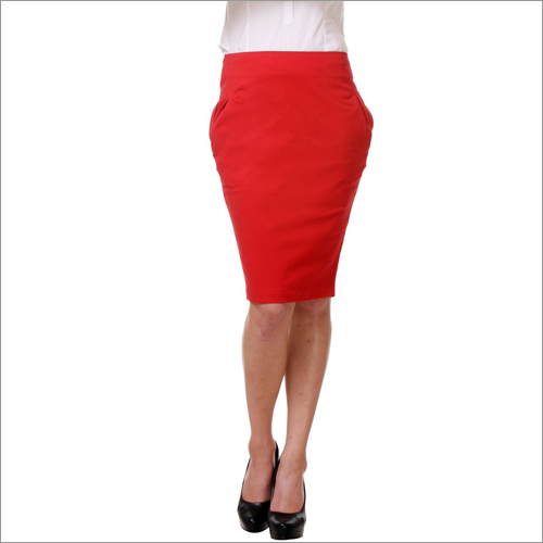 Cailin - Red Pencil Fit Skirt Cailin - Red Pencil Fit Skirt