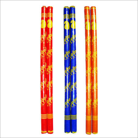 Slim Wooden Dandiya With Designer PVC Coating Keri Slim Wooden Dandiya With Designer PVC Coating Keri