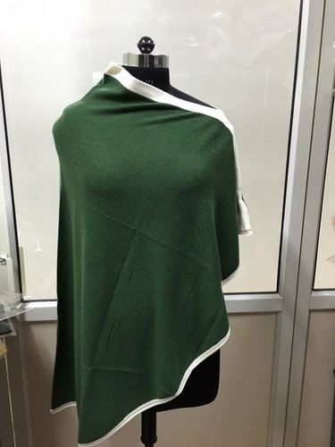 Adeena Green Plain Poncho Adeena Green Plain Poncho
