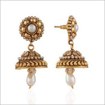 Designer Golden Jhumka Designer Golden Jhumka