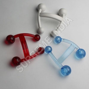 H shaped mini plastic handheld massager H shaped mini plastic handheld massager