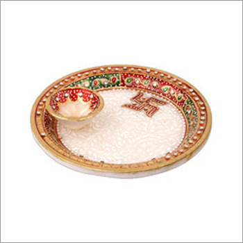 Marble Pooja Thali Marble Pooja Thali