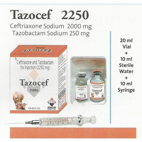 Ceftiaxone Sodium 2000 mg Tazobactam Sodium 250 mg Ceftiaxone Sodium 2000 mg Tazobactam Sodium 250 mg