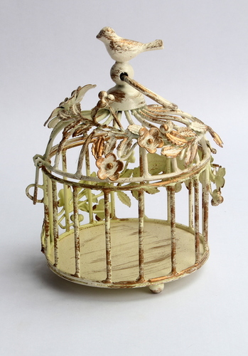 XS OrnateVintage Bird Cage - Ivory XS OrnateVintage Bird Cage - Ivory