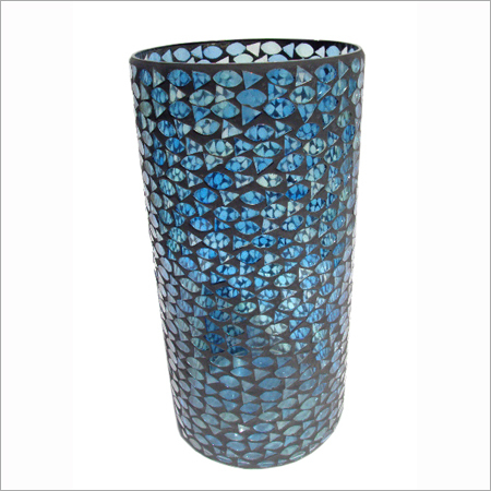 Mosaic Glass Hurricane Lamps Mosaic Glass Hurricane Lamps