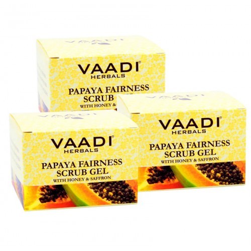 Papaya Fairness Scrub with Honey & Saffron Papaya Fairness Scrub with Honey & Saffron