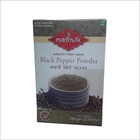 Organic Black Pepper Powder Organic Black Pepper Powder