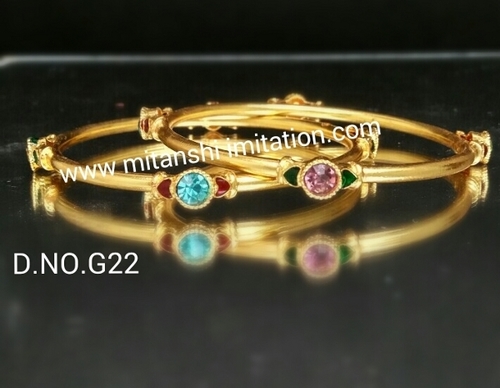 Gold Plated Bangles Diamond Gold Plated Bangles Diamond