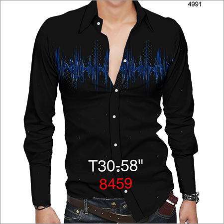 Twill Satin Adjacent Print Shirt Twill Satin Adjacent Print Shirt