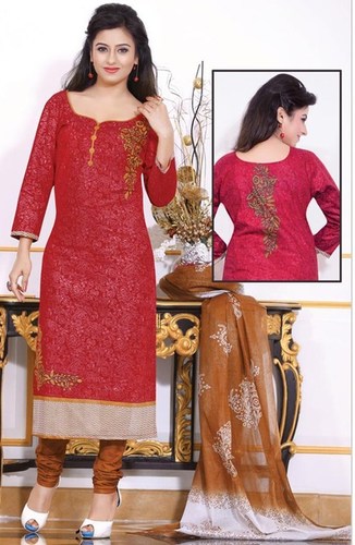 Maroon Brown Cotton Printed Office Wear Salwar Suit Maroon Brown Cotton Printed Office Wear Salwar Suit