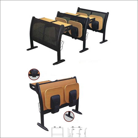 Typical Class Room Table with Foldable Seat Typical Class Room Table with Foldable Seat