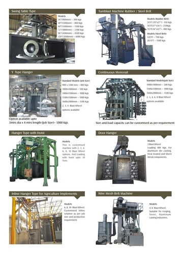 Hanger and Table Type Airless Shot Blast Machine Hanger and Table Type Airless Shot Blast Machine