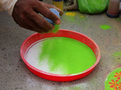 Rangoli Green Color Rangoli Green Color