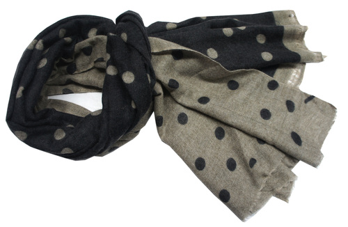 Black Wool Polka Dot Shawls Black Wool Polka Dot Shawls