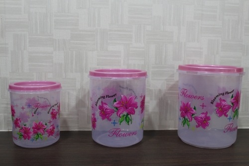 Transparent Printed Container Set Transparent Printed Container Set