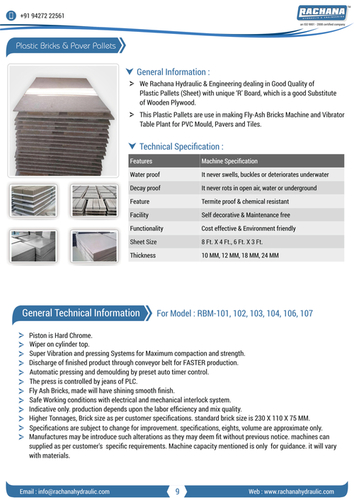 Fly Ash Brick Plastic Pallets Fly Ash Brick Plastic Pallets
