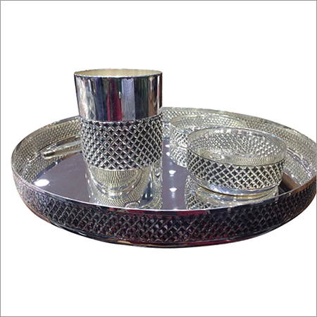 Designer Silver Dinner Set Designer Silver Dinner Set