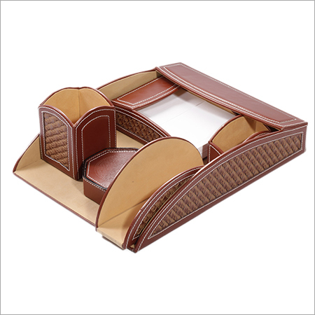 5 in 1 Leather Desktop Organizer 5 in 1 Leather Desktop Organizer