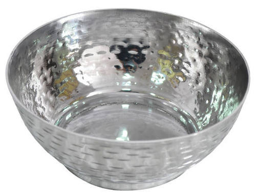 Aluminium Bowl with Hammered Aluminium Bowl with Hammered