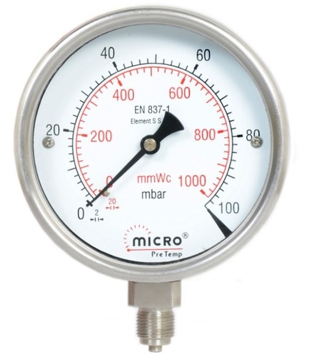 Capsule low pressure gauge Capsule low pressure gauge