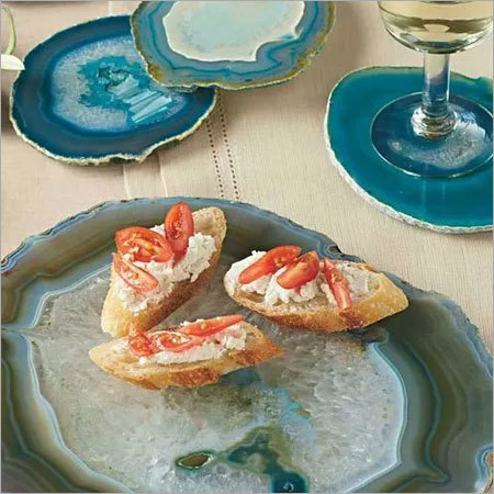 Agate Plates and Coasters Agate Plates and Coasters