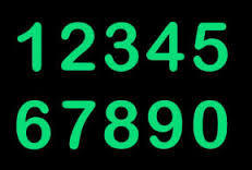 GLOW NUMBER GLOW NUMBER