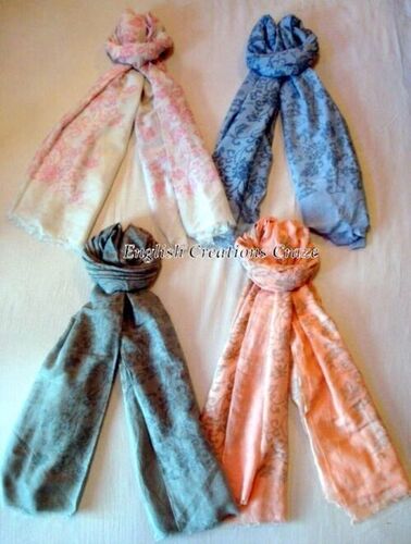 Silk Cotton Printed Scarves Silk Cotton Printed Scarves