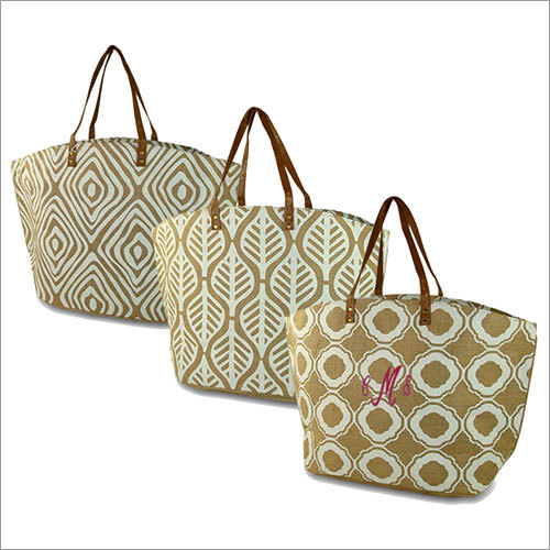 Ladies Printed Jute Bags Ladies Printed Jute Bags