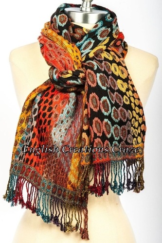 Silk Lycra Multi Color Scarves Silk Lycra Multi Color Scarves