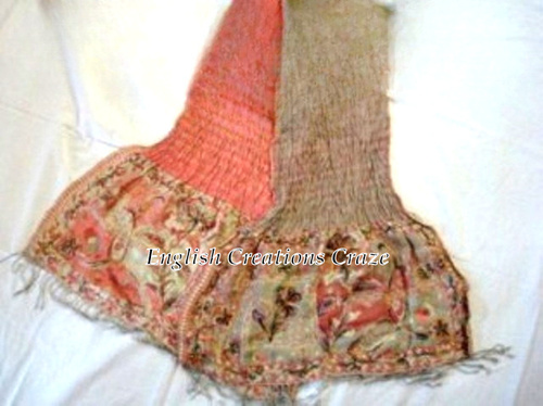 Silk Lycra with embroidery Scarves Silk Lycra with embroidery Scarves