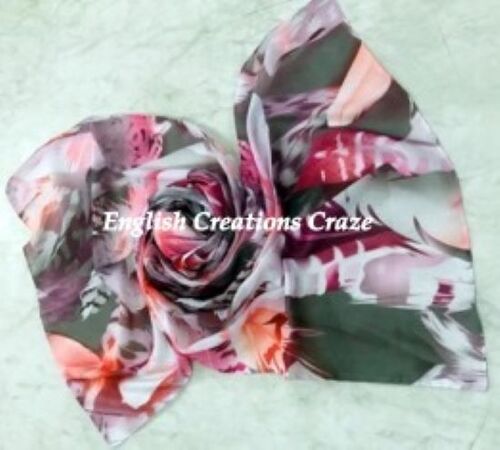 Silk Crepe Printed Scarves Silk Crepe Printed Scarves