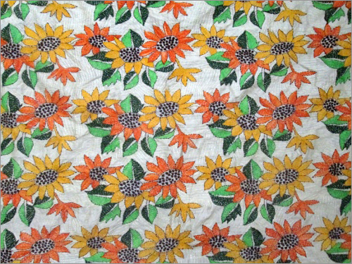 Designer Kantha Stitch Saree Designer Kantha Stitch Saree