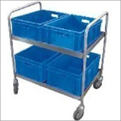 Plate Collection Trolley With Crates Plate Collection Trolley With Crates