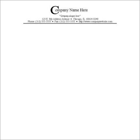 Custom Letterheads Custom Letterheads