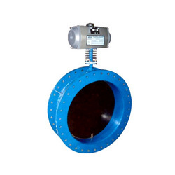 Double Flange Damper Valve With Rotary Actuator Double Flange Damper Valve With Rotary Actuator