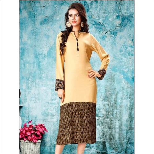Chinese Collar Kurti Chinese Collar Kurti