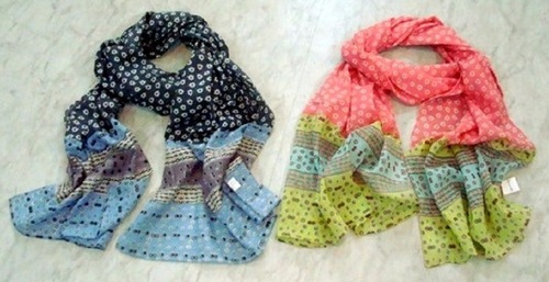 Cotton with Triple layer Scarves Cotton with Triple layer Scarves