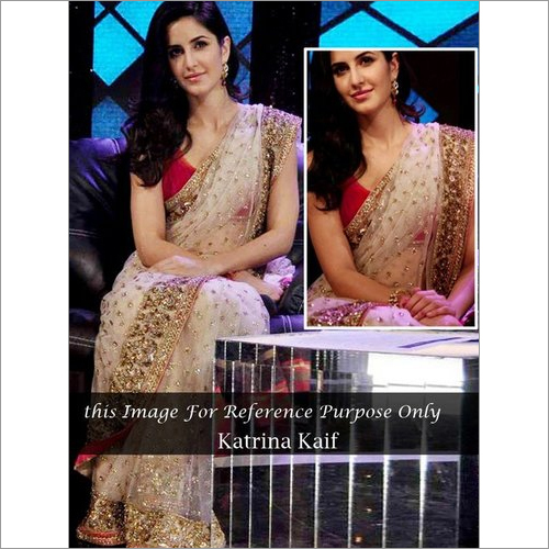 Fab Katrina Kaif Net Saree Fab Katrina Kaif Net Saree