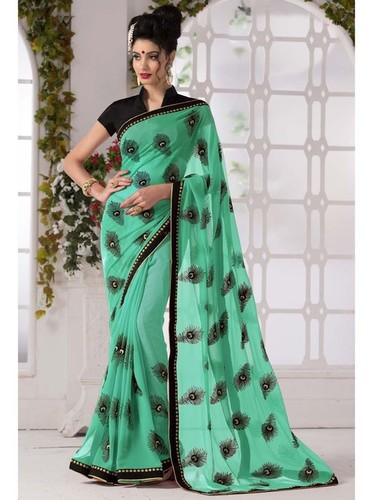Sea Green Saree Sea Green Saree