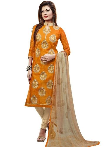 Orange & Beige Churidar Suit Orange & Beige Churidar Suit