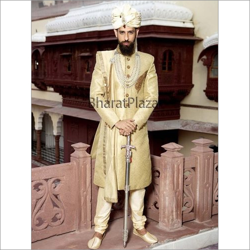 Cream Sherwani Cream Sherwani